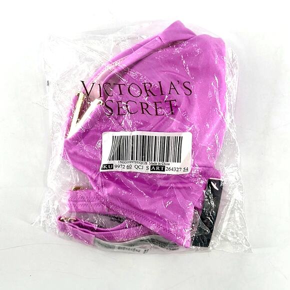 Victoria's Secret  Berry Gelat V-Hardware Bralette Bikini Top Size Small - Picture 6 of 8